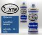 Preview: Chevrolet, Luxo Blue Metallic, WA933L / 19 / GTS: 400ml Sprühdose + 400ml Klarlack - Set, von ATW Autoteile West.